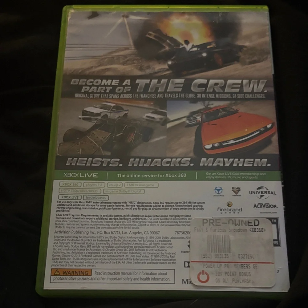 Microsoft Xbox 360 Fast & Furious Showdown